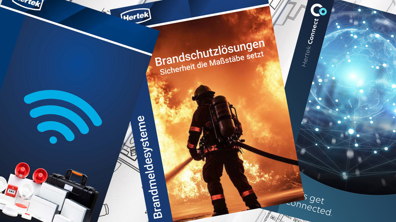 Unsere Umfangreichen Produktkataloge im Hertek Mediacenter Abbildung Online PDF Katalog Brandmeldesysteme